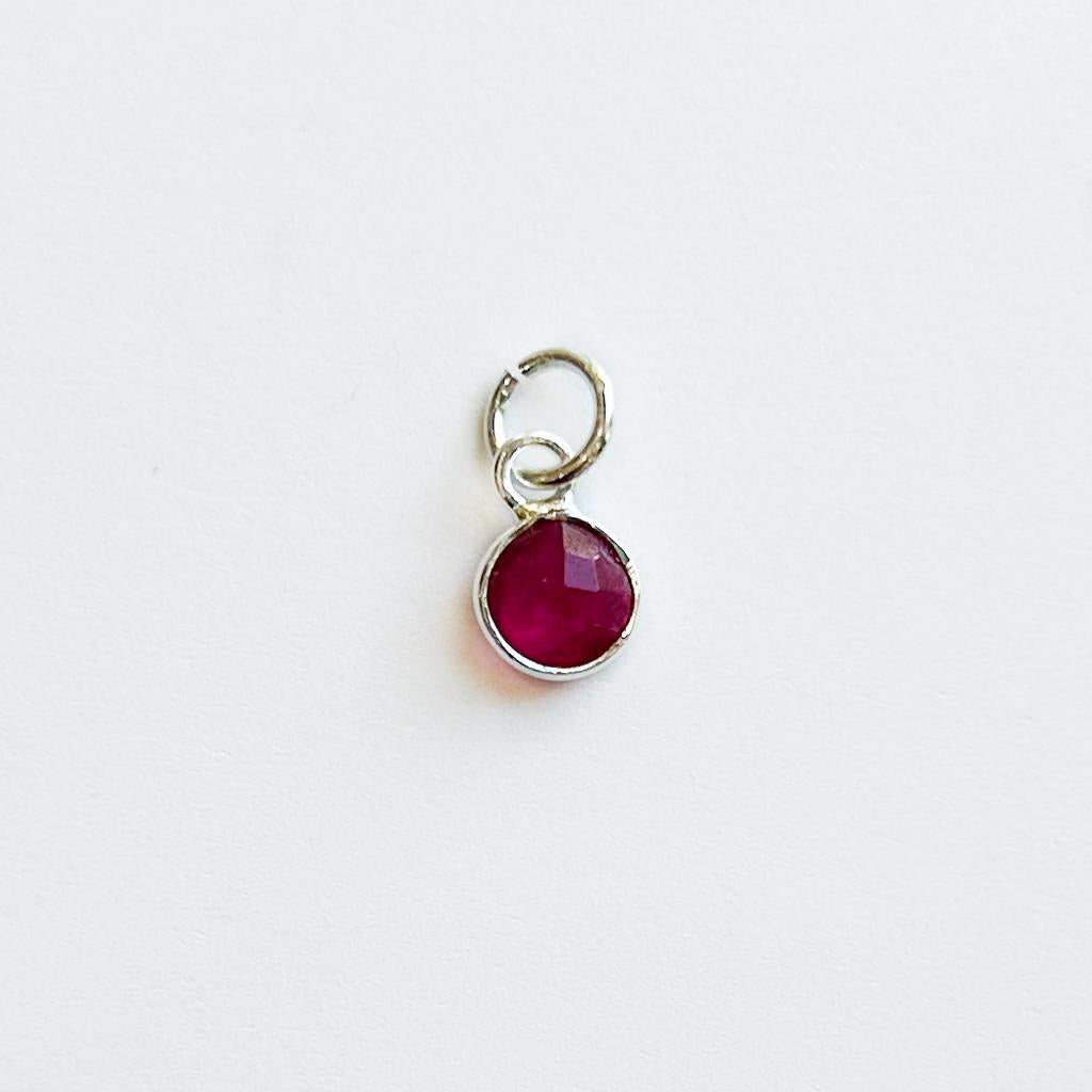 Silver Birthstone Charm