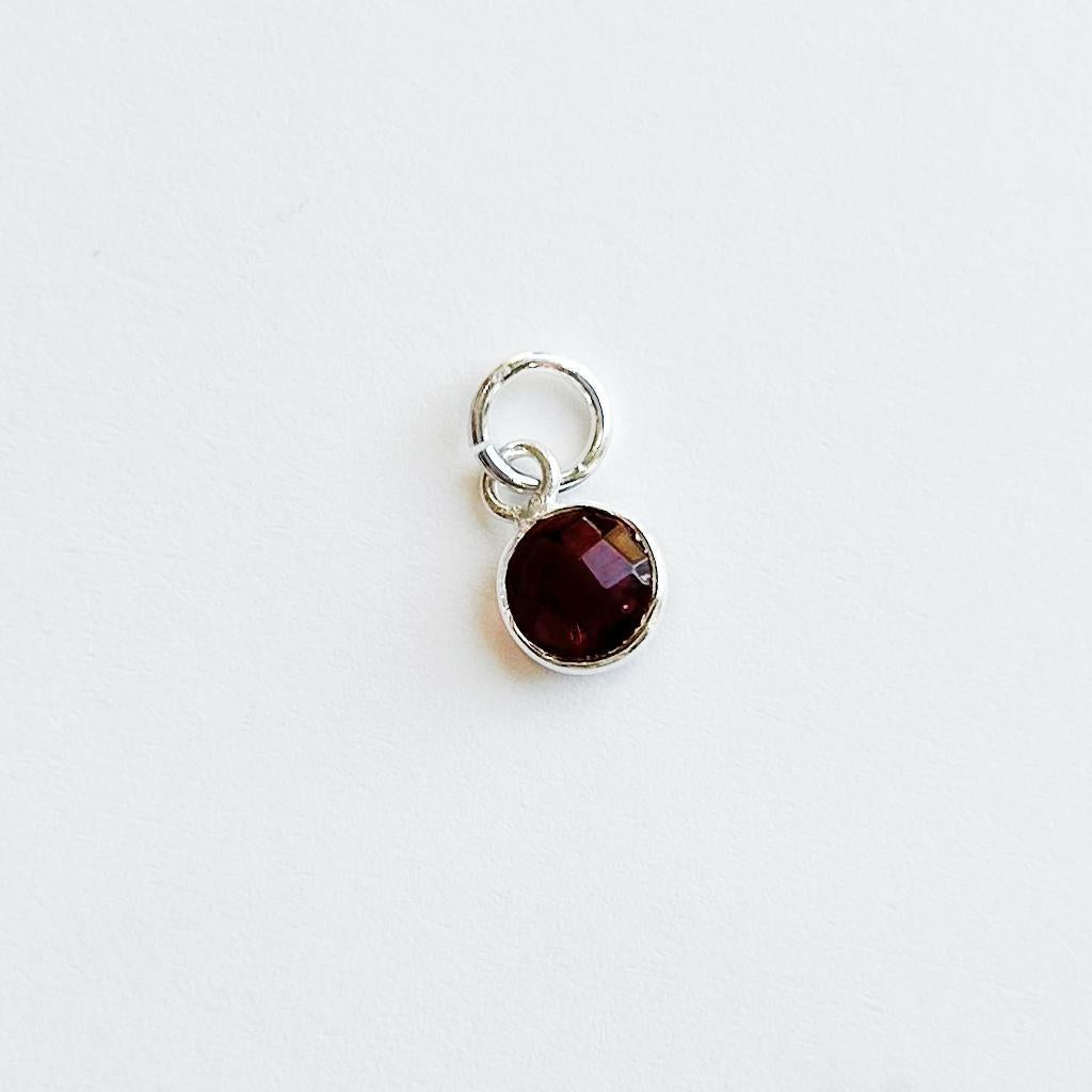 Silver Birthstone Charm