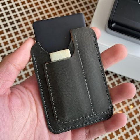 Mini Mahogany Leather Wallet