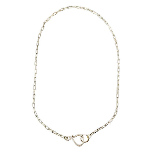 Silver Hook & Chain Necklace