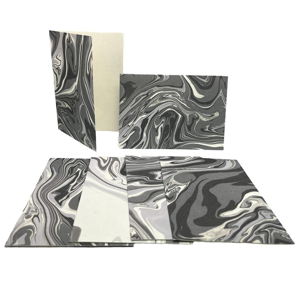 Grey Marbled Card Set