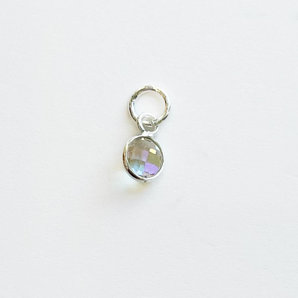 Silver Birthstone Charm
