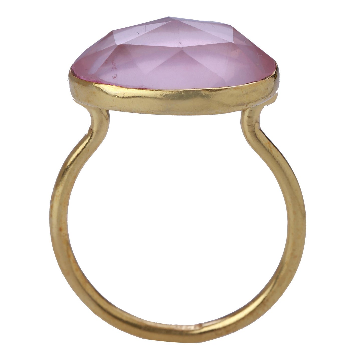 Gold Rose Quartz Ring