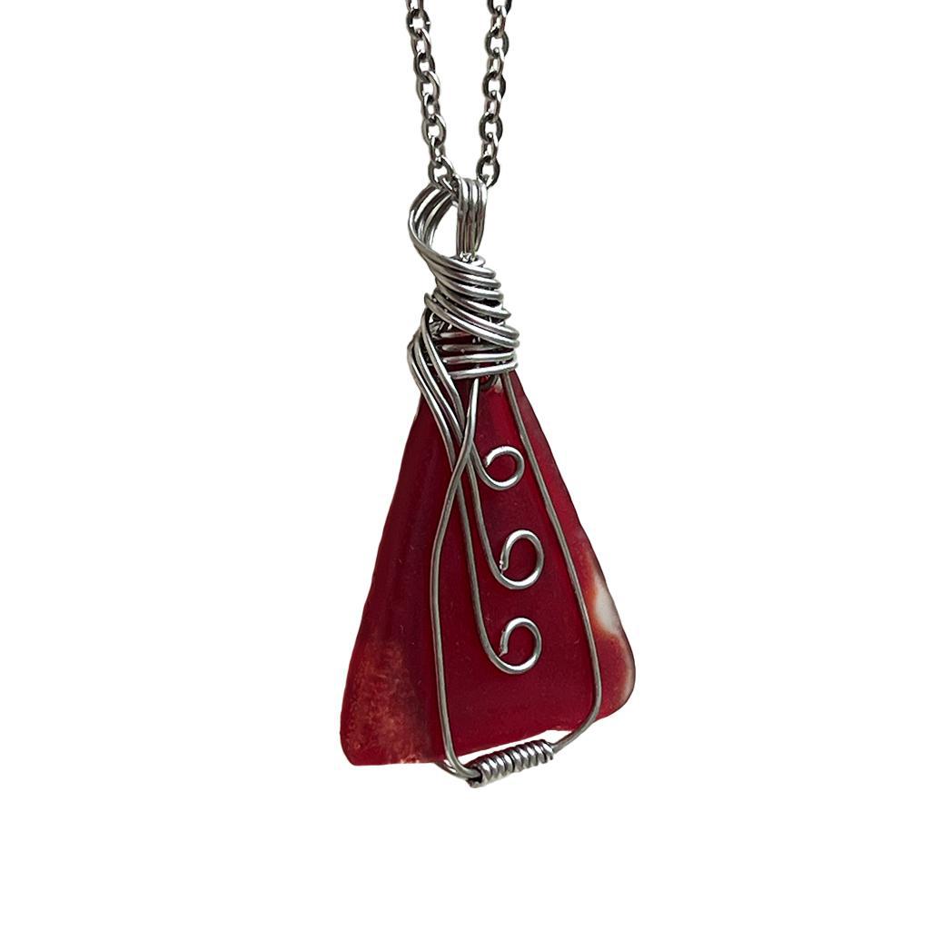 Wire Wrap Fern Necklace