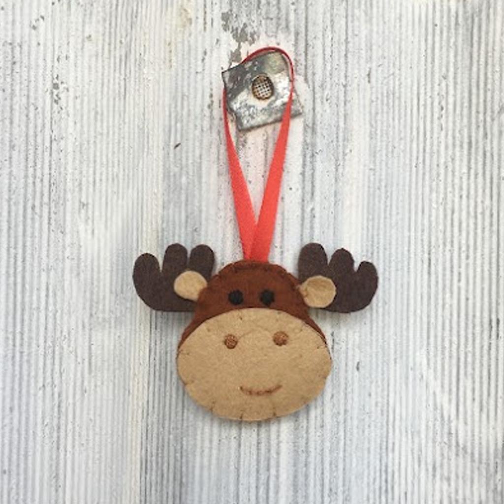 Felt Moose Ornament