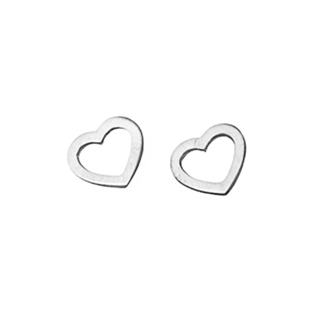 Silver Heart Earrings