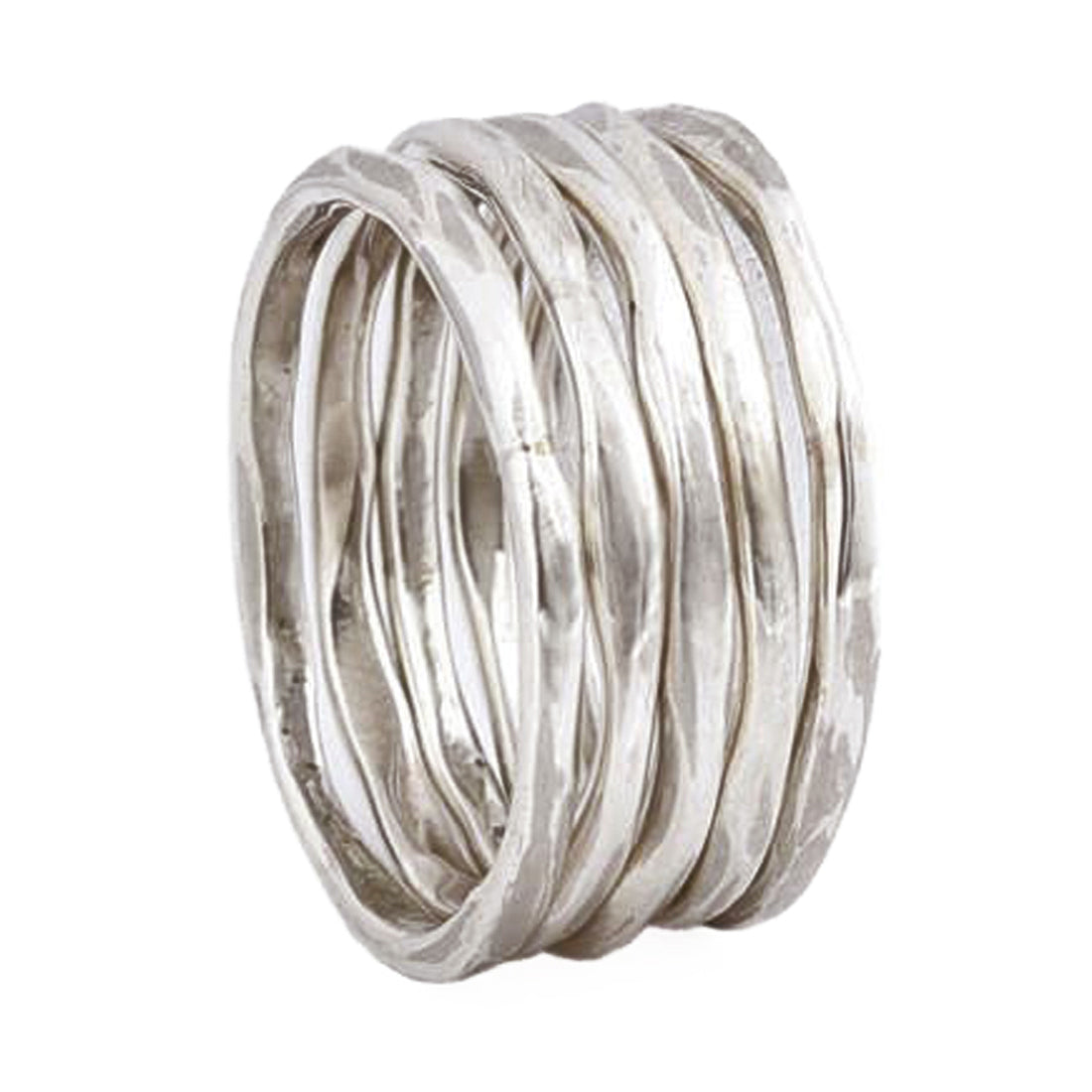 Thick Stacking Rings - Sterling Silver