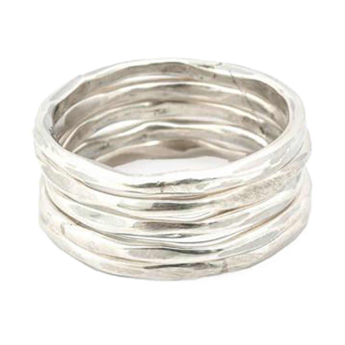 Thick Stacking Rings - Sterling Silver