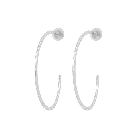 Sterling Silver Round Hoops
