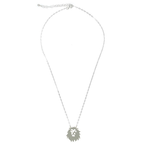 Lion's Heart Silver Necklace