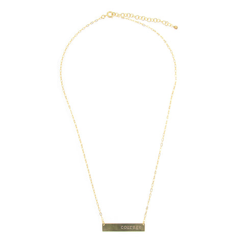 Courage Brass Necklace