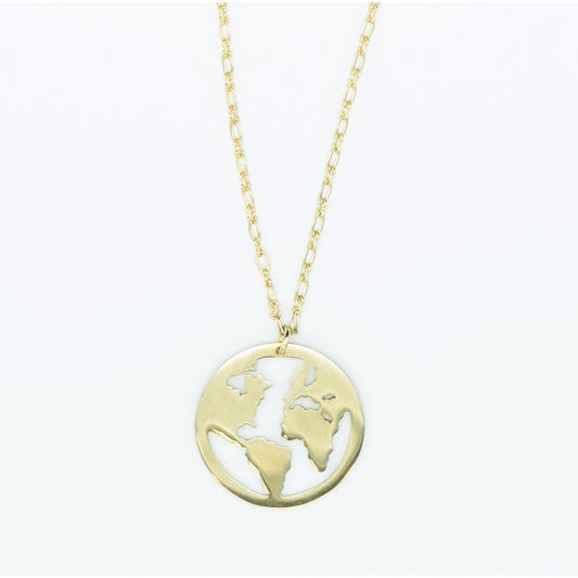 Globe Brass Necklace