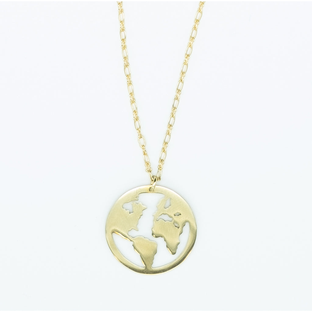 Globe Brass Necklace