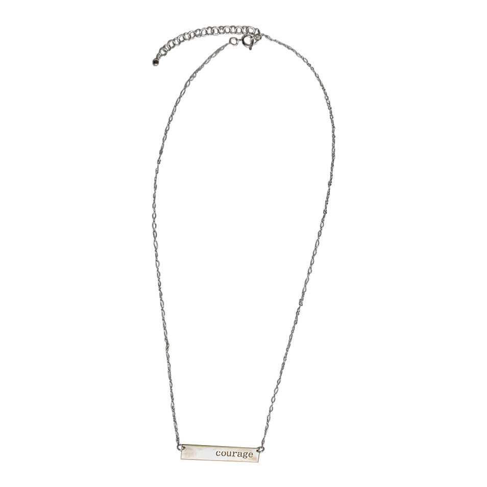 Courage Silver Necklace