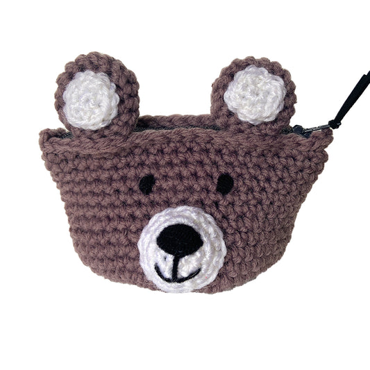 Crochet Bear Coin Purse