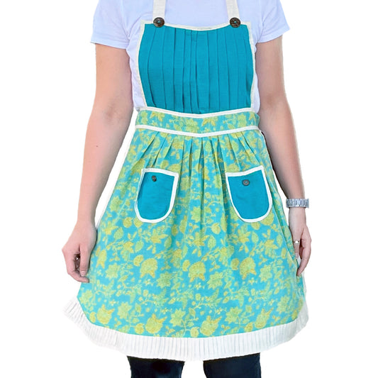 Teal Cotton Apron