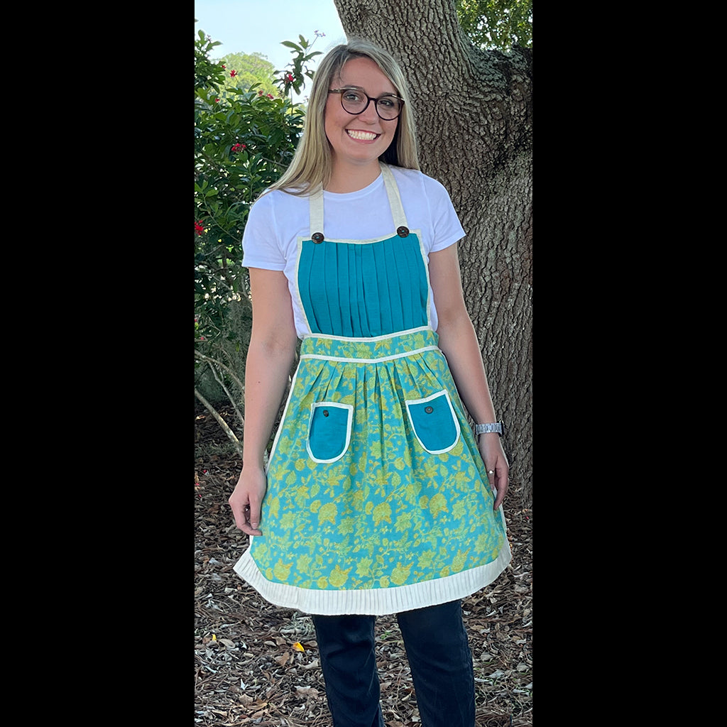 Teal Cotton Apron