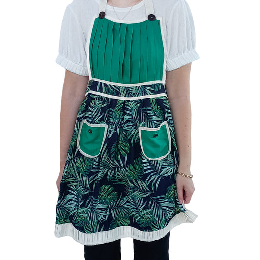 Green Cotton Apron