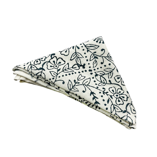 Navy Butah Cloth Napkin