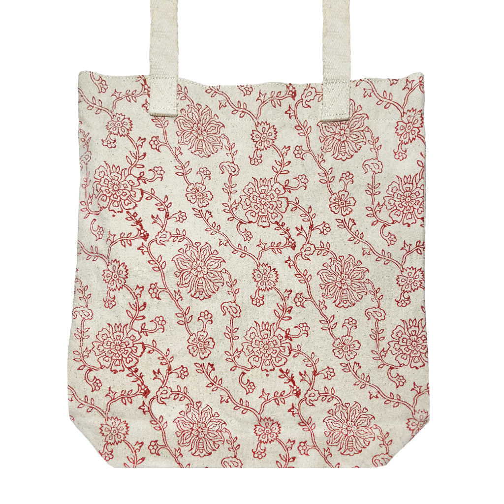 Red Gulbahar Cotton Tote