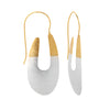 Two-Tone Scoop Earrings
