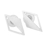 Silver Plated Mirrored Triangle Earrings