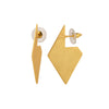 Gold Diamond Profile Earrings