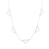 Silver Open Triangle Necklace