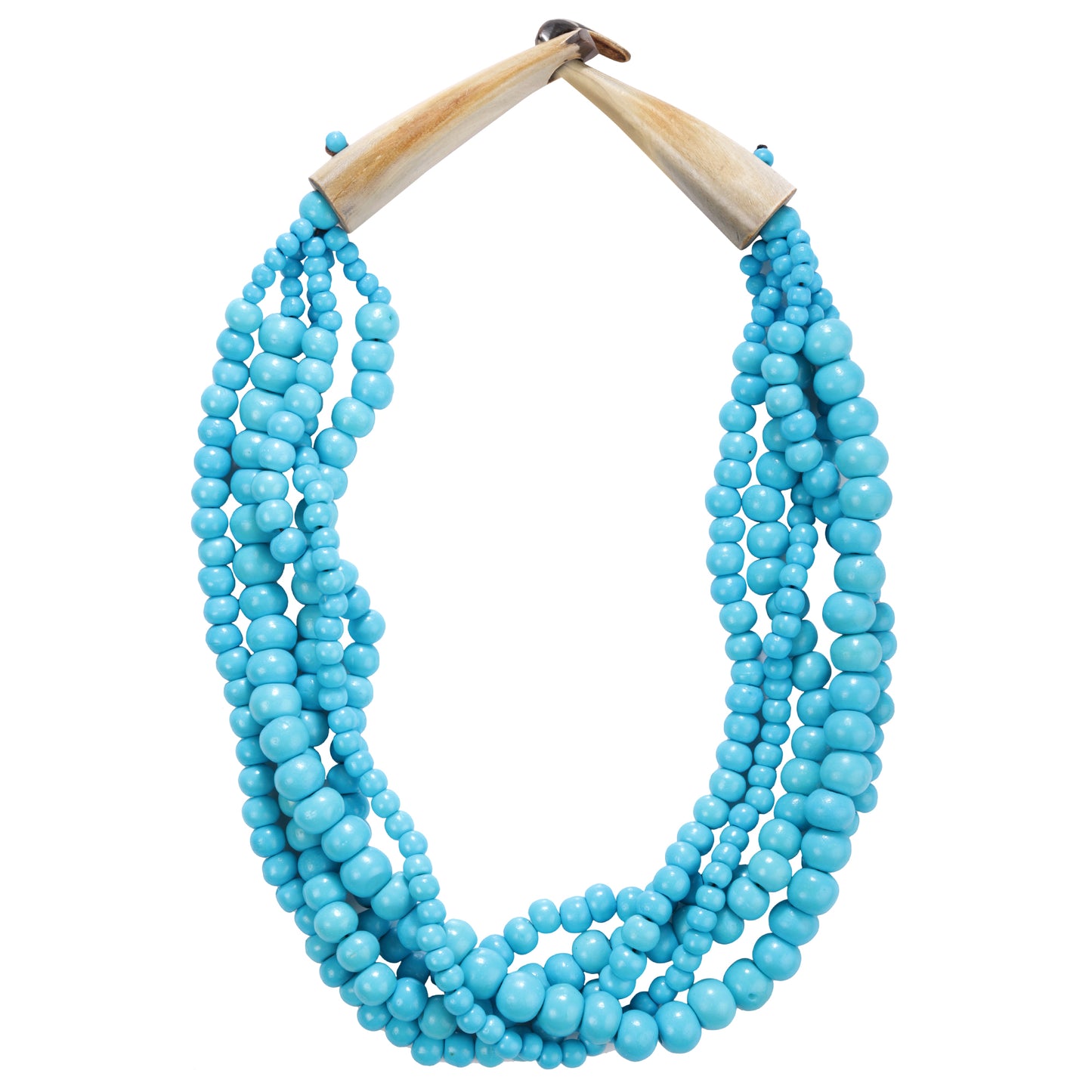 Shakti Beaded Necklace in Blue