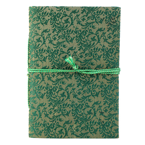 Green & Gold Sari Journal