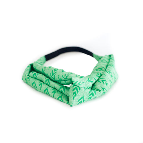 Green Leaves Sari Headband