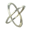 Crisscross Ring - Sterling Silver - Size 6.5