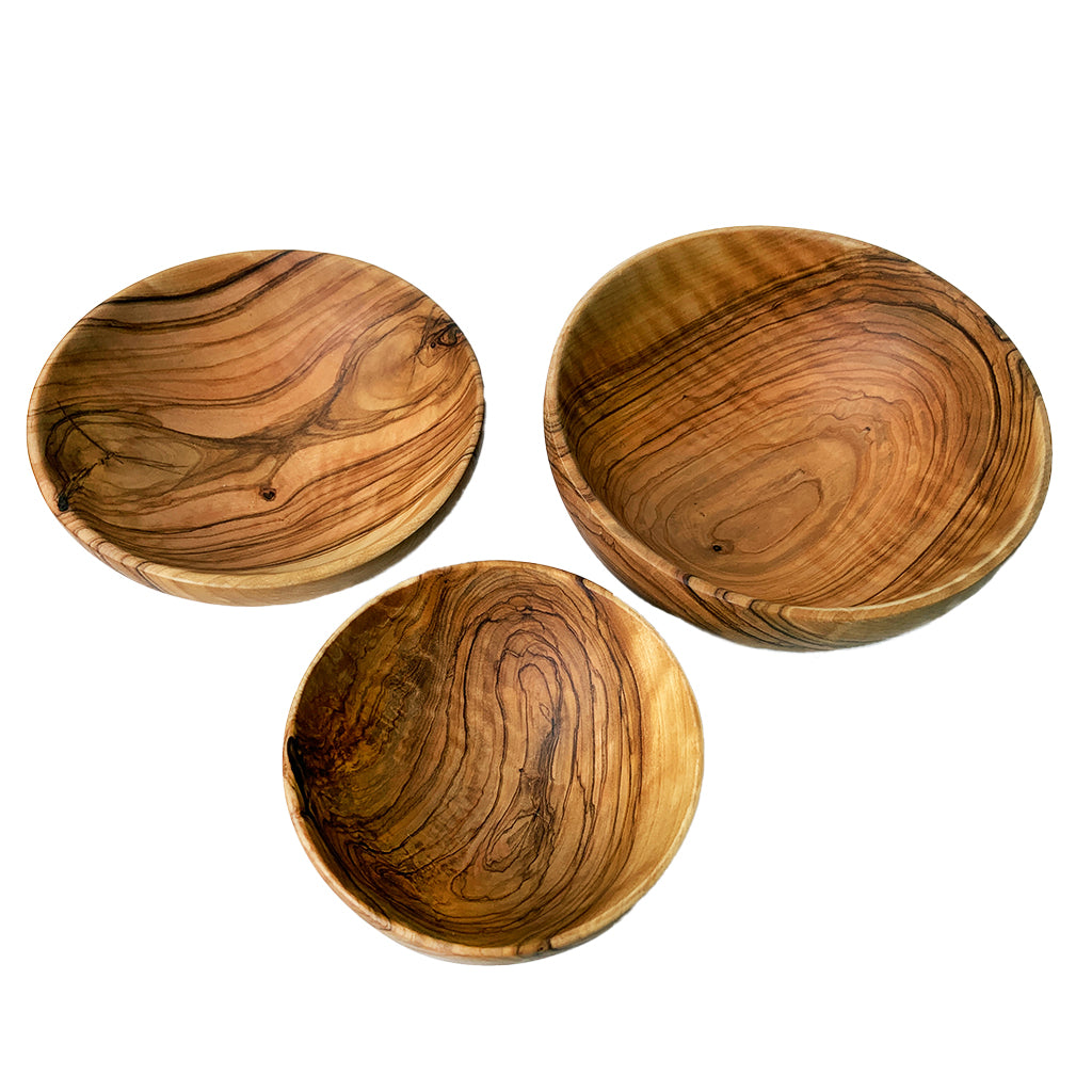 Olive Wood Large Dipping Bowl