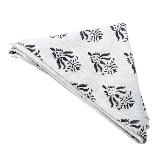 Grey Lotus Cloth Napkin