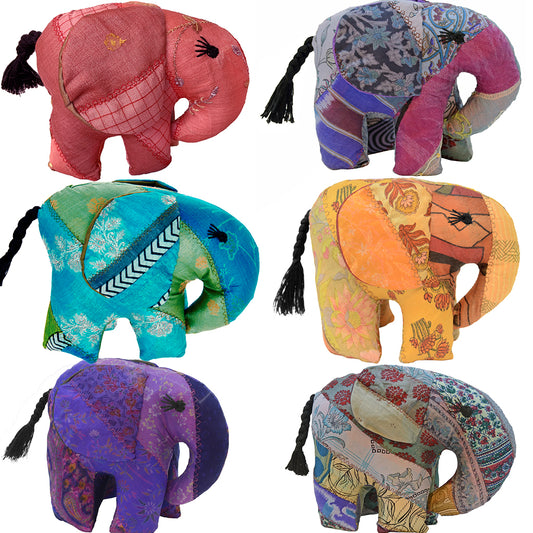 Large Patchwork Elephant - Various Colors