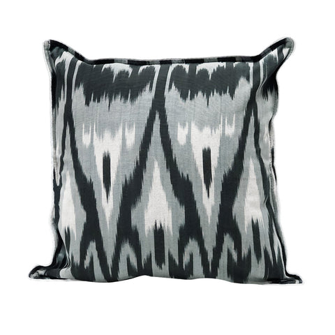 Black & White Adras Square Pillow Cover
