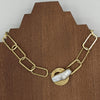 Baroque Pearl Clasp Necklace