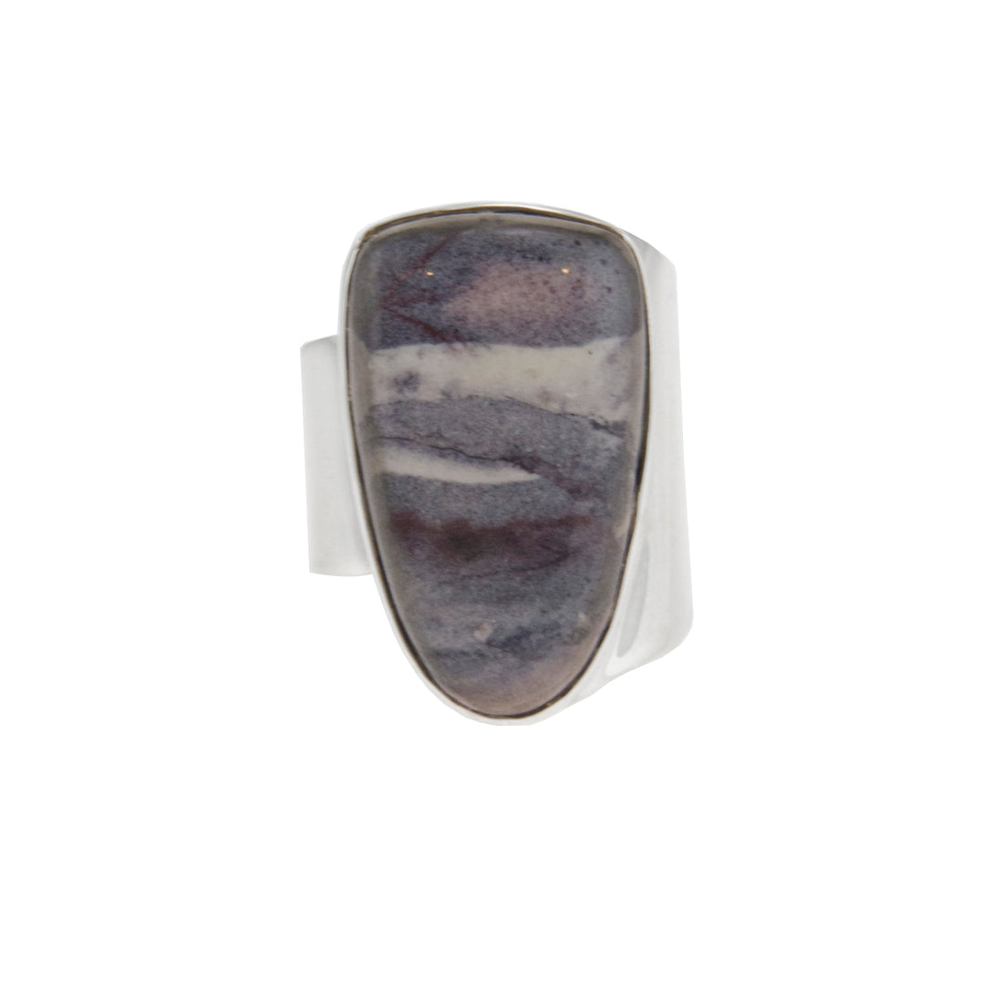 Porcelain Jasper Silver Ring