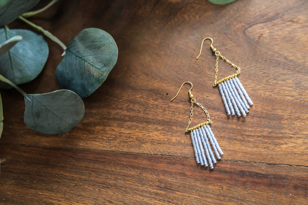 Redeeming Rains Lilac Earrings