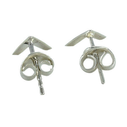 Pointing Up Earrings - Sterling