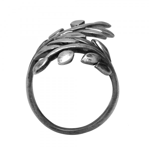 Silver Leaf Ring