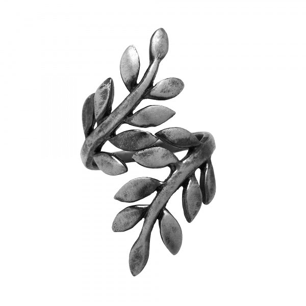 Silver Leaf Ring