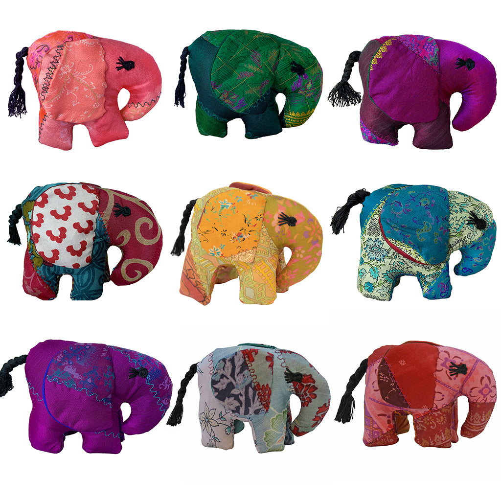 Small Patchwork Elephant - Various Colors