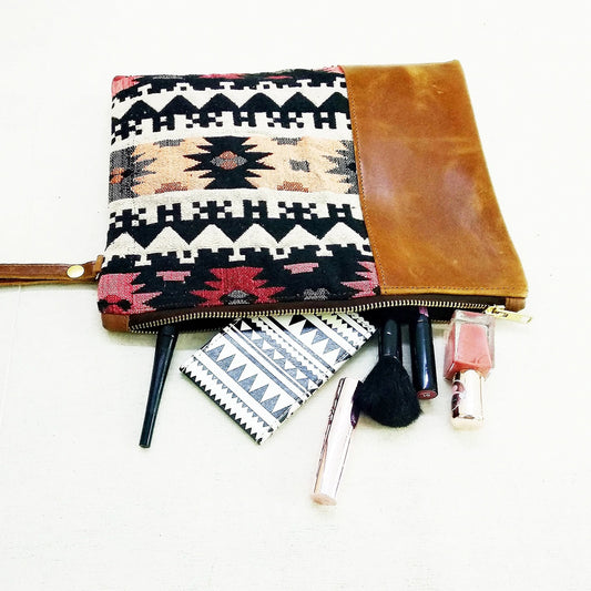 Sundari Leather Clutch