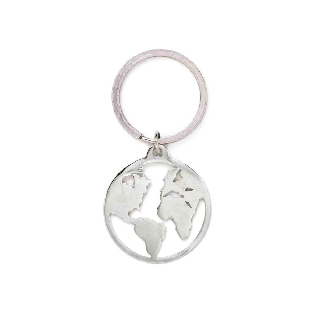 Globe Metal Keychain