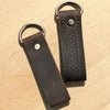 Fishbone Leather Keyfob